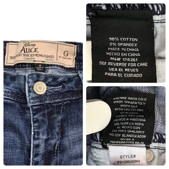 G By Giuliana | Alice Through The Looking Glass Collection Straight Jean Size 12 - Picture 3 of 15